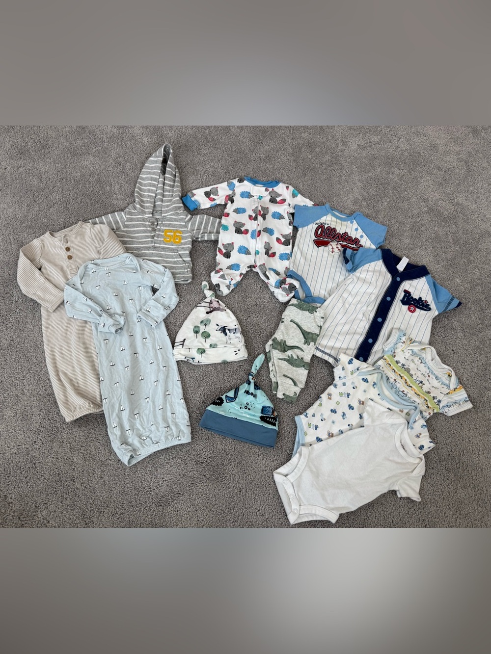 Baby boy newborn clothing bundle